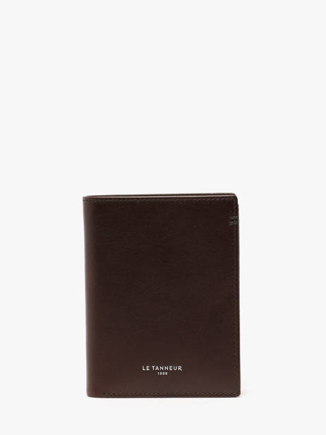 Portefeuille Lucien En Cuir Huilé Le tanneur Marron lucien huile THHU3301