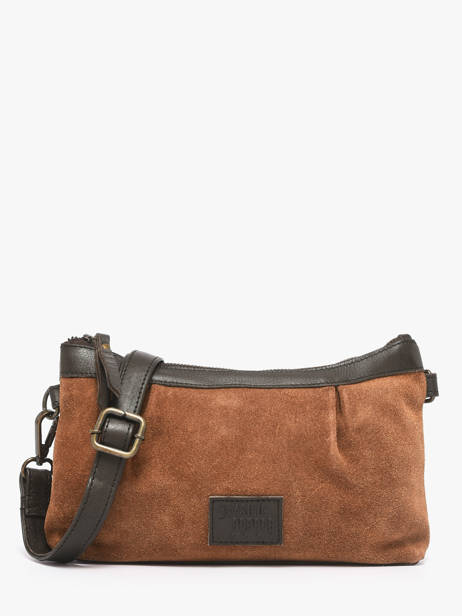 Sac Bandoulière Vienne Cuir Basilic pepper Marron vienne BVIE01