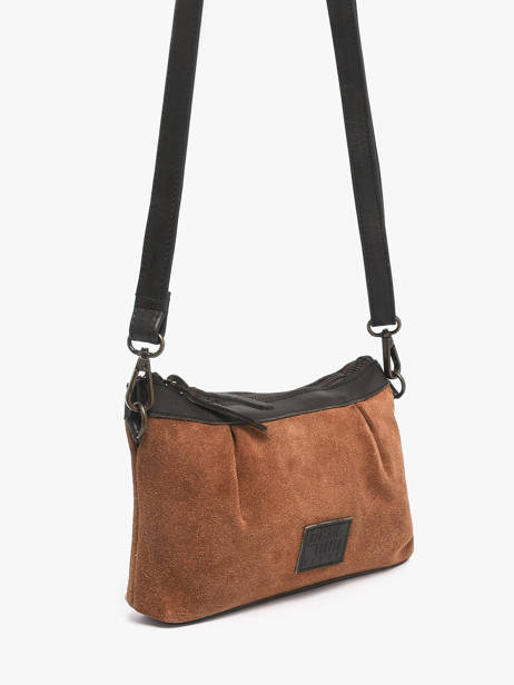 Sac Bandoulière Vienne Cuir Basilic pepper Marron vienne BVIE01 vue secondaire 1