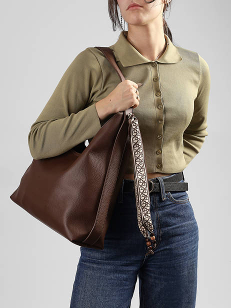 Sac Porté épaule New Grained Gallantry Marron new grained R2053 vue secondaire 1