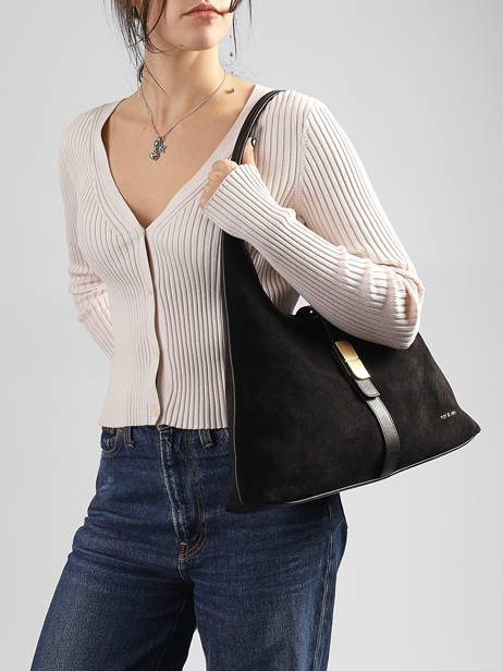 Sac Porté épaule Vintage Cuir Nat et nin Noir vintage ROMEO vue secondaire 1