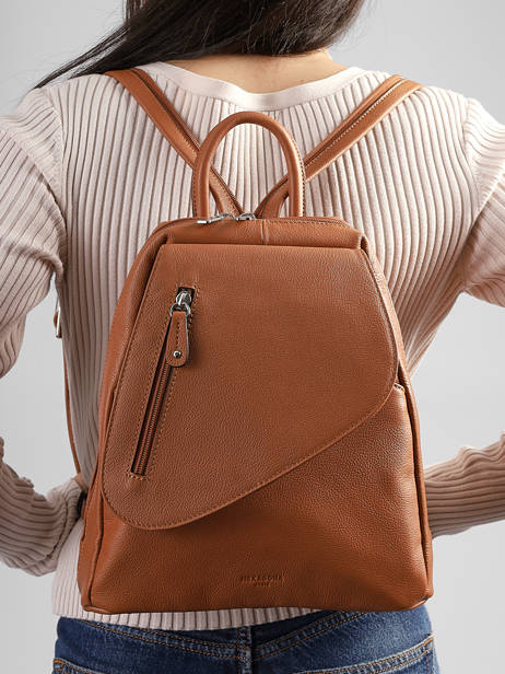 Sac à Dos Cuir Hexagona Marron confort 464783 vue secondaire 1