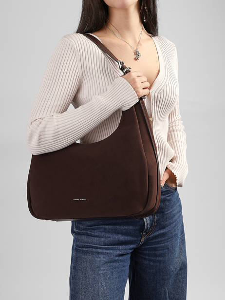 Sac Porté épaule Essentiel David jones Marron essentiel CM8579 vue secondaire 1