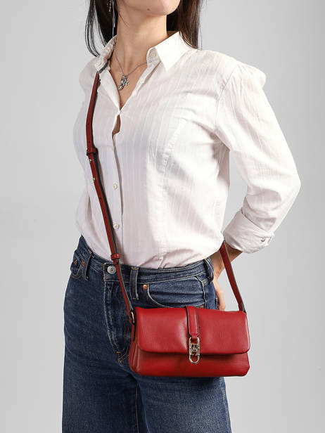 Sac Bandoulière Th Libre Polyester Recyclé Tommy hilfiger Rouge th libre AW19198 vue secondaire 1