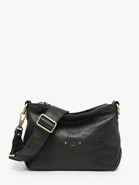 Sac Bandoulière Vintage Cuir Mila louise Noir vintage 3864CC