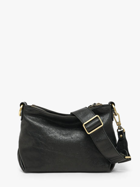 Sac Bandoulière Vintage Cuir Mila louise Noir vintage 3864CC vue secondaire 3