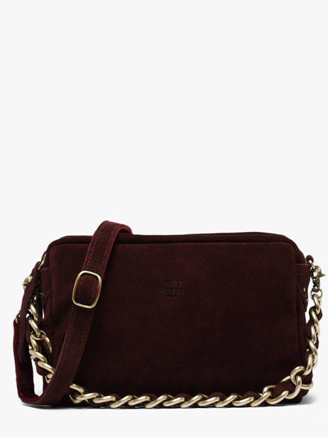 Sac Bandoulière Vintage Cuir Mila louise Rouge vintage 23673V