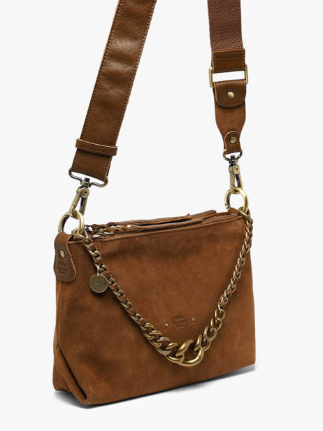 Sac Bandoulière Vintage Mila louise Marron vintage 3864VC1 vue secondaire 1