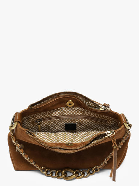 Sac Bandoulière Vintage Mila louise Marron vintage 3864VC1 vue secondaire 2