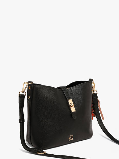 Sac Bandoulière Fermoir Lulu castagnette Noir fermoir BALKYS vue secondaire 2