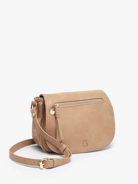 Sac Bandoulière Zip Lulu castagnette Beige zip 3 vue secondaire 2