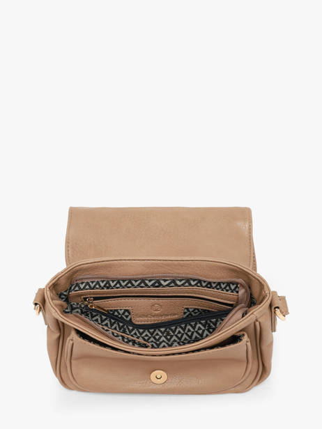 Sac Bandoulière Zip Lulu castagnette Beige zip 3 vue secondaire 3