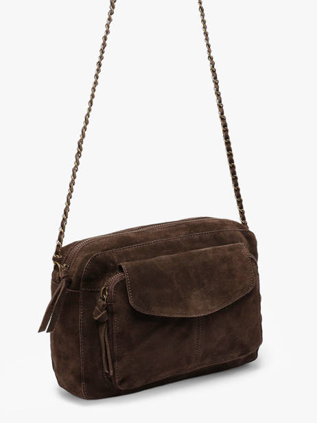 Sac Bandouliere Naina Cuir Pieces Marron naina 17111600 vue secondaire 2