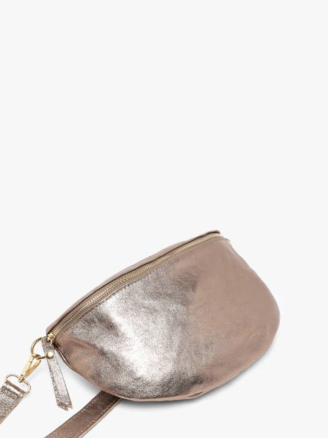 Sac Banane Cuir Milano Argent nine NI21123O vue secondaire 2