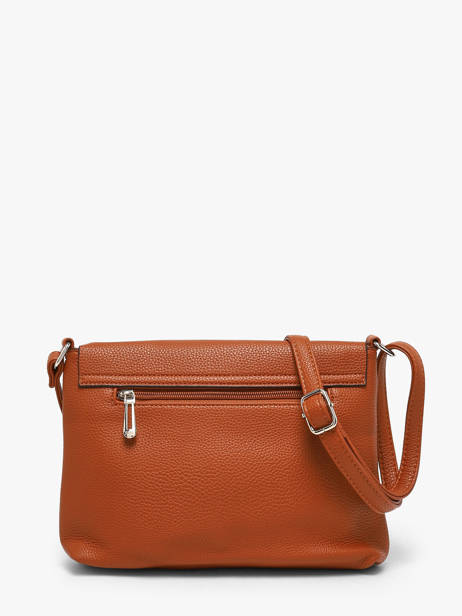 Sac Bandouliere Vintage Flora & co Marron grained F8044 vue secondaire 3