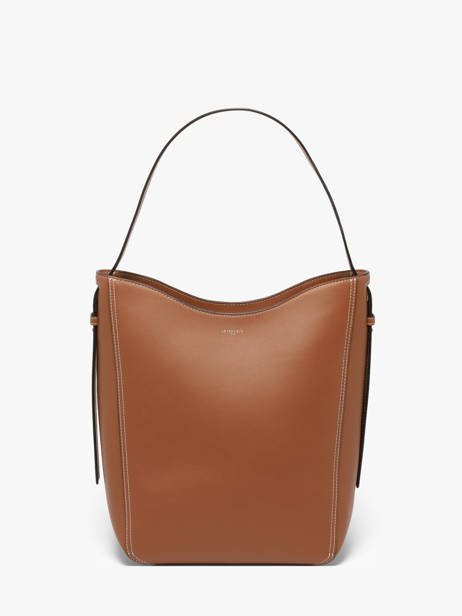 Sac Hobo M Céleste En Cuir Lisse Le tanneur Marron celeste TLES1410