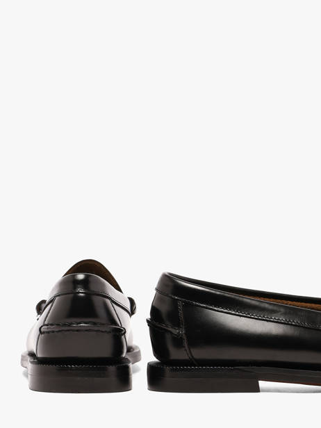 Mocassins Classic Dan En Cuir Cousu Main Sebago Noir women 7001530 vue secondaire 2