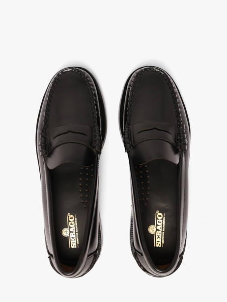 Mocassins Classic Dan En Cuir Cousu Main Sebago Noir women 7001530 vue secondaire 3