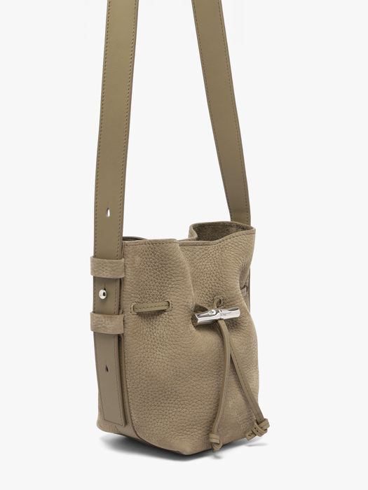 Longchamp Le roseau coulisse nubuck Sacs porté main Marron