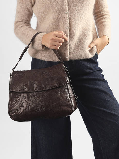 Sac Bandoulière Sirocco Desigual Marron sirocco 26WAKP28 vue secondaire 2