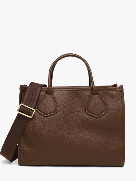 Cabas Zippé M Jour Cuir Lancel Marron jour A12996 vue secondaire 5