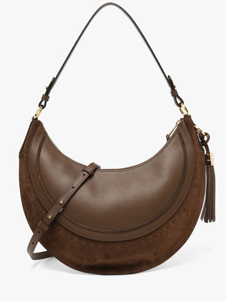 Sac Hobo M Zippé Hobohème Cuir Lancel Marron hoboheme A14219 vue secondaire 5