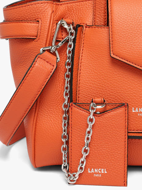 Sac Carryal S Thea Cuir Lancel Orange thea A14221 vue secondaire 3