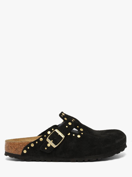 Mules En Cuir Birkenstock Noir women 1030491