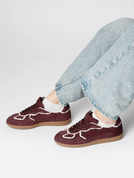 Sneakers Tb.490 En Cuir Alohas Rouge women 10082303 vue secondaire 1