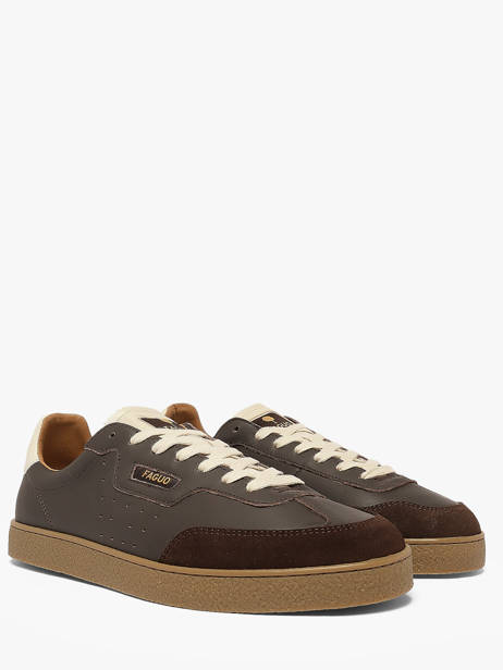 Sneakers En Cuir Faguo Marron men 26CG3210 vue secondaire 1