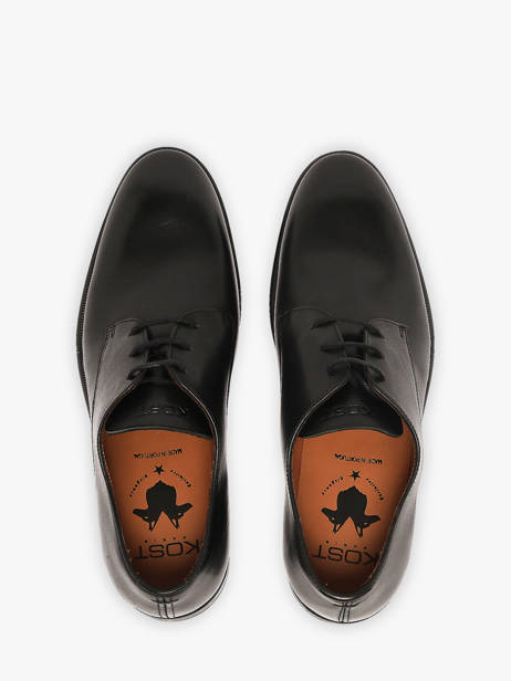 Chaussures De Ville En Cuir Kost Noir men AB29102 vue secondaire 3