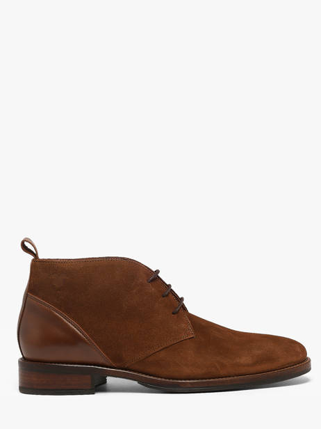Boots En Cuir Kost Marron men B0100C