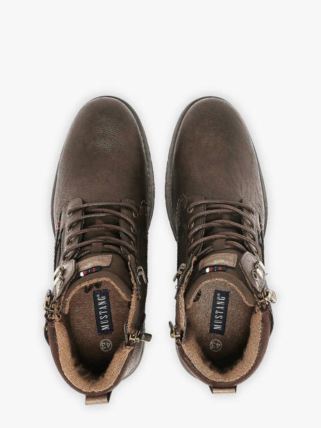 Bottines Mustang Marron men M0031006 vue secondaire 3