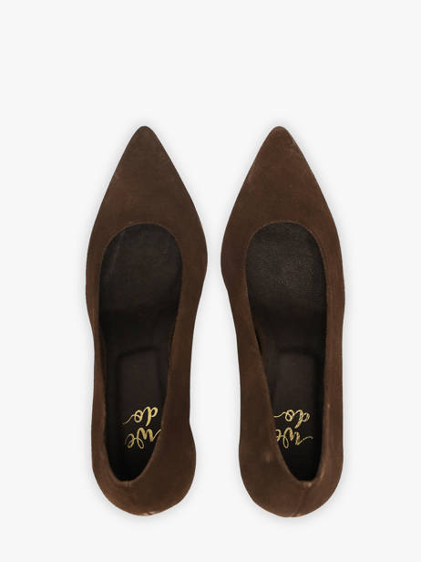 Escarpins Talon Aiguille En Cuir We do Marron women CO55406B vue secondaire 3