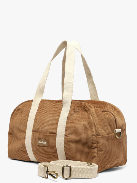 Sac Porté épaule Charlie Velours Côtelé Hindbag Marron velours V vue secondaire 2