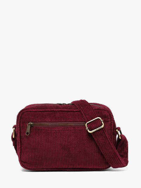 Sac Bandoulière Nino Velours Hindbag Rouge velours V vue secondaire 4