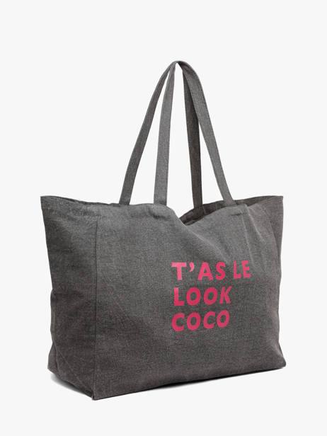 Sac Porté épaule Sastro Coton Pieces Gris sastro 17156725 vue secondaire 2
