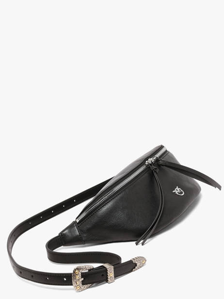 Sac Banane Love Bag Icon Cuir Pinko Noir love bag icon 6724A2JG vue secondaire 2