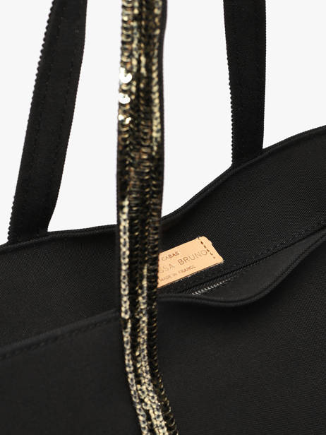 Le Cabas L Zippé Paillettes Vanessa bruno Noir cabas 1V40409 vue secondaire 3