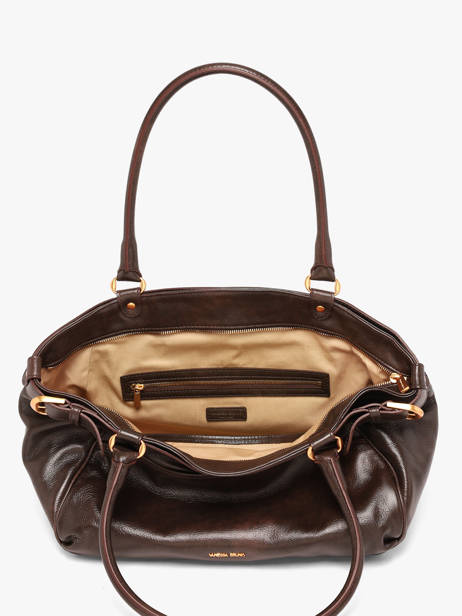 Sac Shopping Lune Cuir Vanessa bruno Marron lune 7V40921 vue secondaire 4