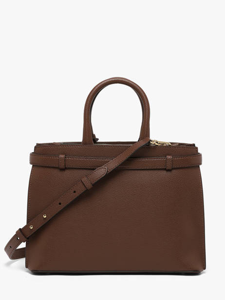 Sac Porté Main Faubourg Cuir Lancel Marron faubourg A13528 vue secondaire 5