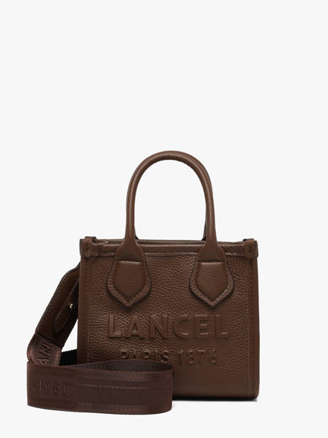 Sac Bandoulière Mini Jour Cuir Lancel Marron jour A14078