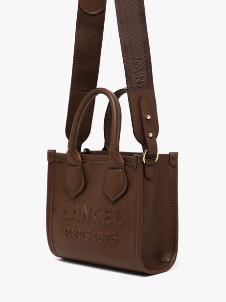 Sac Bandoulière Mini Jour Cuir Lancel Marron jour A14078 vue secondaire 2