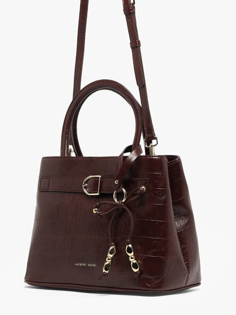 Sac à Main Lauren Effet Croco Laurent david Rouge ld bags 119 vue secondaire 2