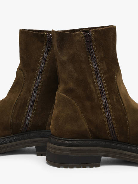 Bottines En Cuir Aliwell Marron women A226124 vue secondaire 2