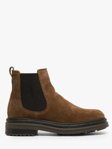 Chelsea Boots En Cuir Aliwell Marron women A225153