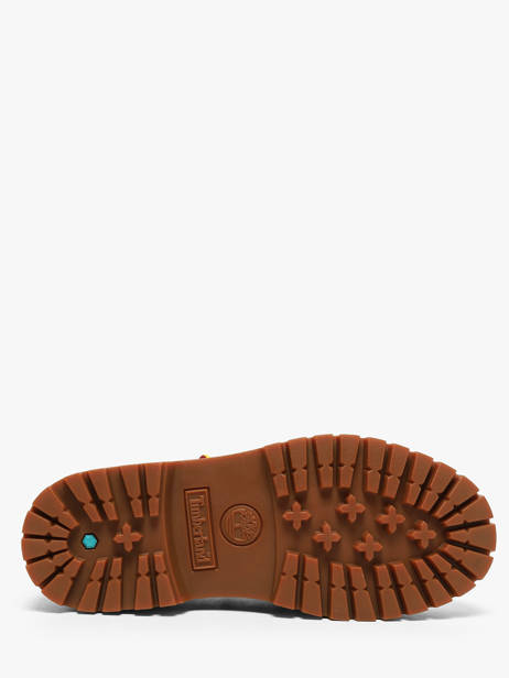 Chaussures Bateau Plateforme En Cuir Timberland Orange women 5UF97541 vue secondaire 4