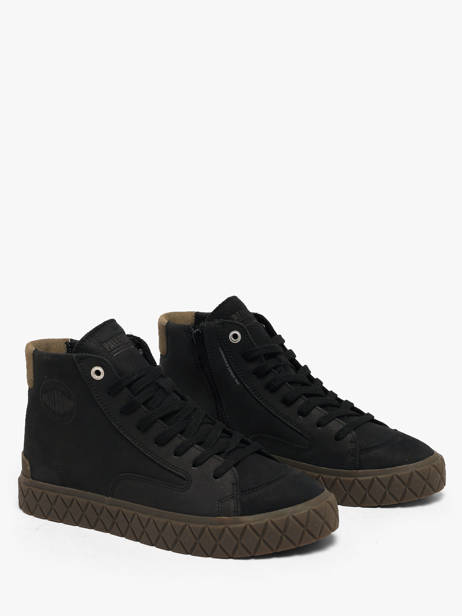 Sneakers Montante En Cuir Palladium Noir men 74996008 vue secondaire 1