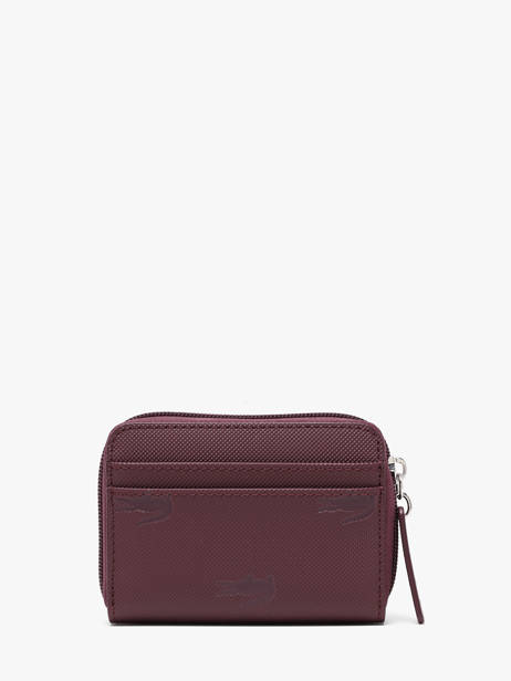 Porte-monnaie Lacoste Violet l12.12 concept holiday NF5507HN vue secondaire 2