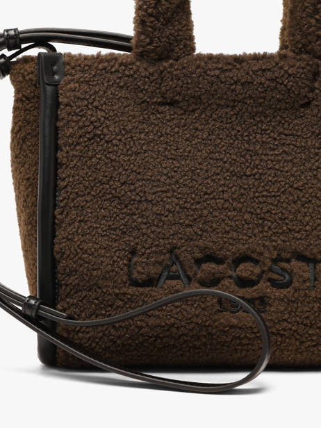 Sac Porté Main Heritage Lacoste Marron heritage NF5116HX vue secondaire 3